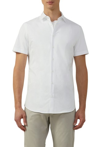Tailored fit srajca s kratkimi rokavi