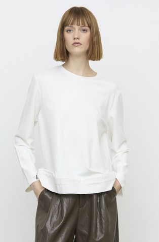 Modal-blend long-sleeved tee