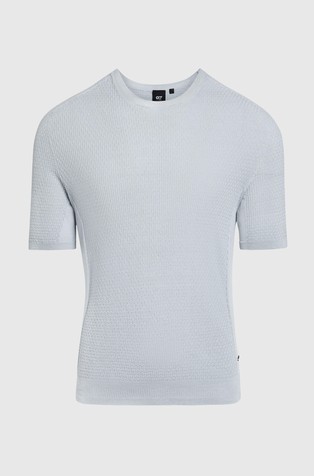 ALPHATAURI Seamless 3D Knit Coolmax® T-Shirt Cloud Grey 5
