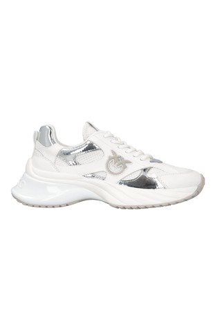 Ariel mesh sneakers with mirror detailing