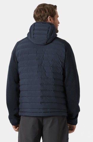HELLY HANSEN Arctic Ocean prešita bunda s kapuco iz kombinacije tkanin Modra - Dark Blue 2