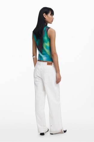DESIGUAL Gradient tulle T-shirt Multi 2