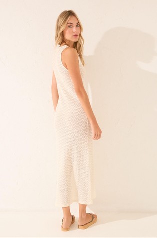 WOMEN'SECRET Long crochet dress White 2