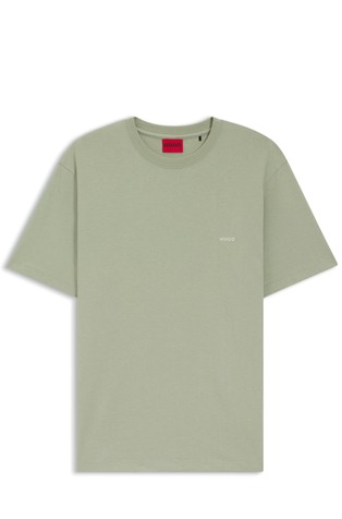 Majica iz bombažnega jerseya s potiskom na hrbtu