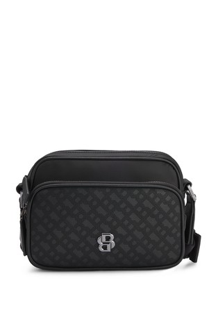 Torba za čez ramo z vzorcem monogramov