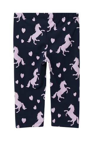 S.OLIVER Capri leggings with all-over print Blue / Multi 2