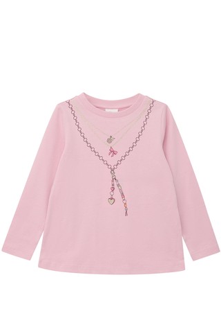 Long-sleeved cotton T-shirt with print