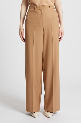 Wide-leg trousers in viscose blend