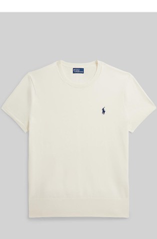 Pletena majica s kratkimi rokavi