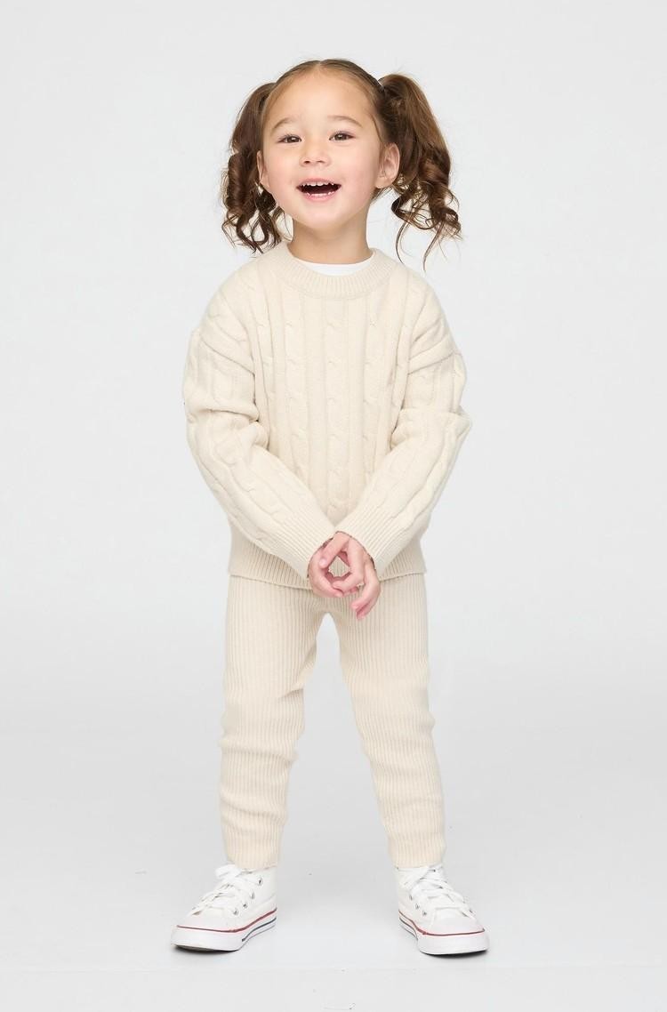 GAP Pletene pajkice za malčice Bež - Chino Beige 