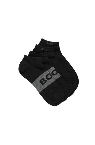 Two-pack of ankle-length socks in stretch fabric