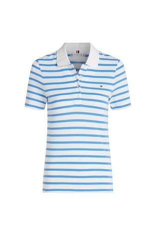TOMMY HILFIGER 1985 Collection slim fit polo majica Bela - White / Blue 5