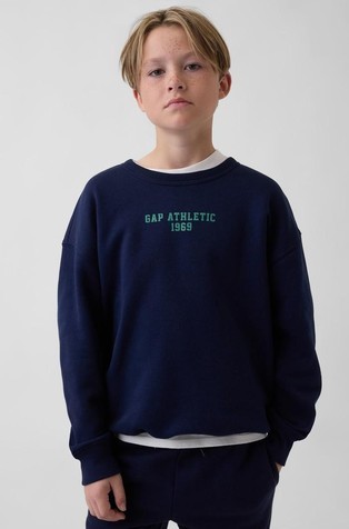 Relaxed fit pulover s potiskom za dečke