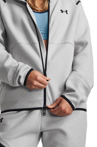 UNDER ARMOUR Unstoppable Fleece Full-Zip Hoody Mod Gray / Black 5