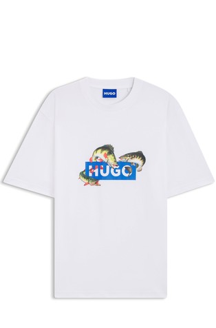 Majica iz bombažnega jerseya s potiskom