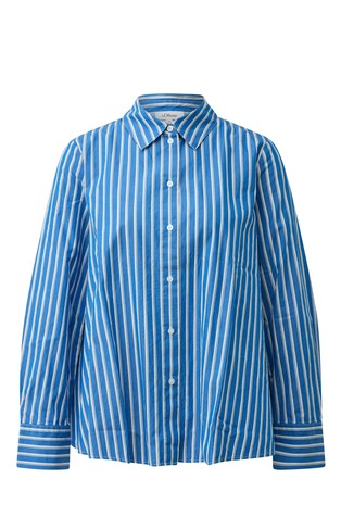 Cotton shirt with striped pattern