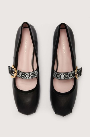 COCCINELLE Beatriz leather ballerinas Black 4