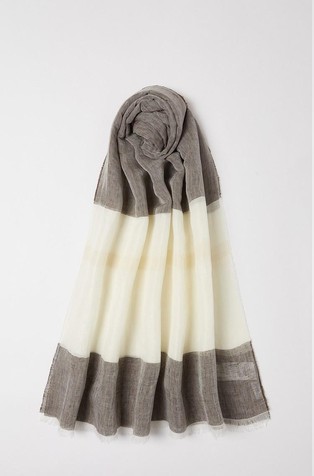 Linen blend scarf