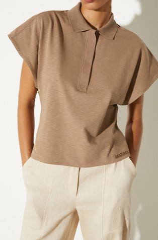 Polo majica iz kombinacije tkanin