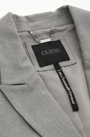 GUESS Regular fit suknjič z enorednim zapenjanjem Siva - Gray 4