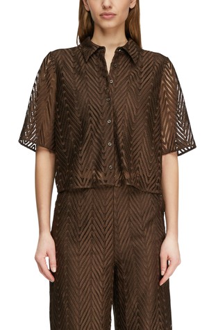 Perforirana čipkasta srajca