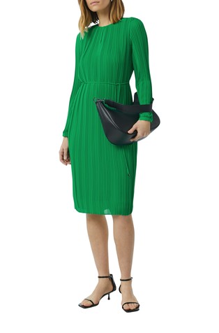 COMMA Plisse dress Green 3