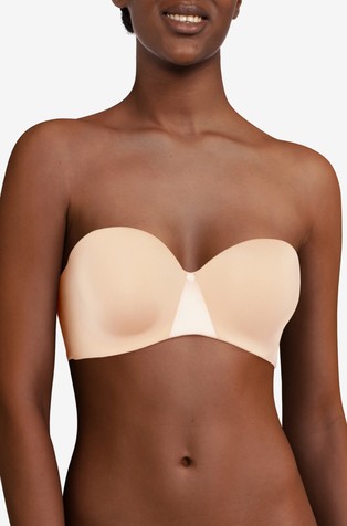 Klasičen brezšiven bandeau modrček