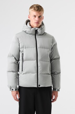 Water-repellent Down Puffer Jacket with Removable Hood