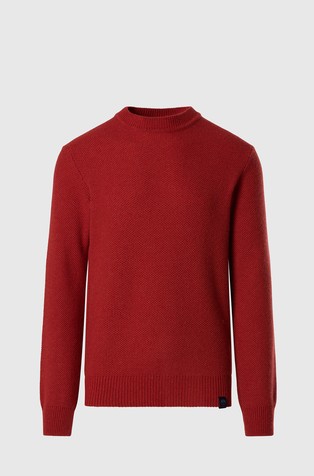 Wool-blend knit sweater