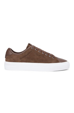 Suede Court Trainers