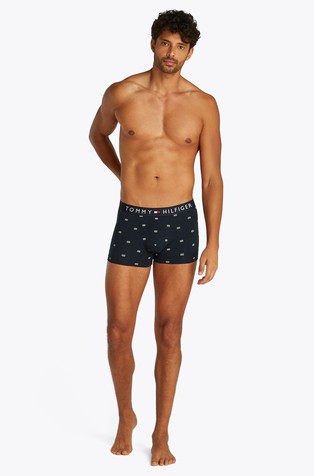 TOMMY HILFIGER Boksarice z vzorcem Modra - Blue Multi 3