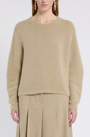 Relaxed fit alpaca blend jumper