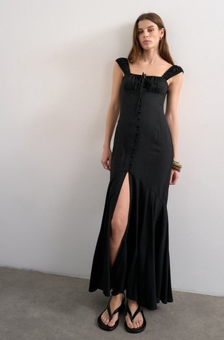 TSLILLI long dress with slit