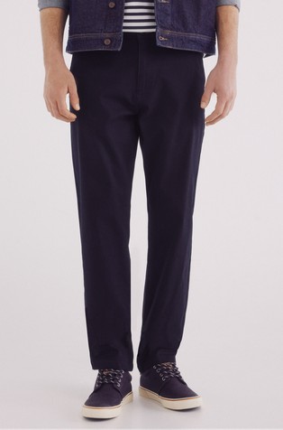 Comfort fit chino hlače iz strukturirane tkanine