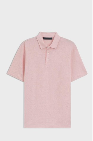 Beckham x Boss polo shirt in linen