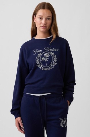 Relaxed Wedge Crewneck Sweatshirt