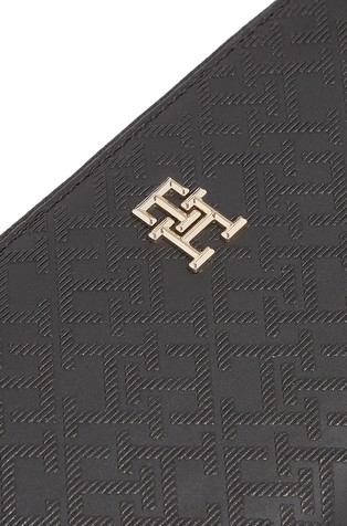 TOMMY HILFIGER TH Monogram Zip-Around Wallet Black 4