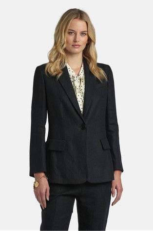 Lanen suknjič z enorednim zapenjanjem