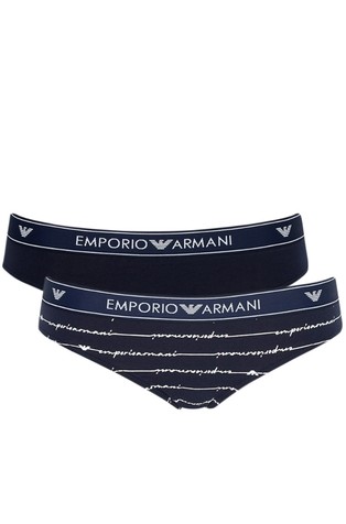 Pack of 2 briefs with logomania print