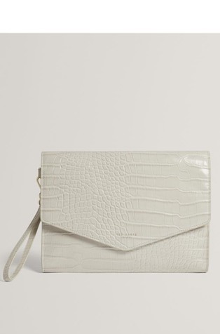 Pisemska torbica z vzorcem krokodilje kože