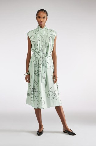 Viscose dress with print