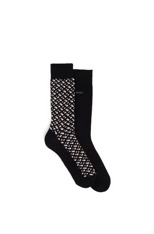 Two-pack of regular-length cotton-blend socks