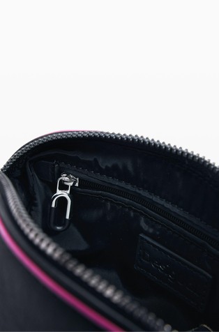 DESIGUAL Medium elongated wallet with contrast trim Black 5