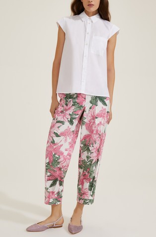 MARELLA Cotton shirt with chest pocket White 3
