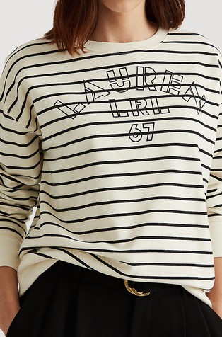 LAUREN RALPH LAUREN Striped Logo French 
