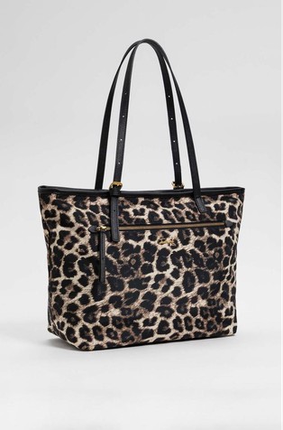Animal print shopper bag