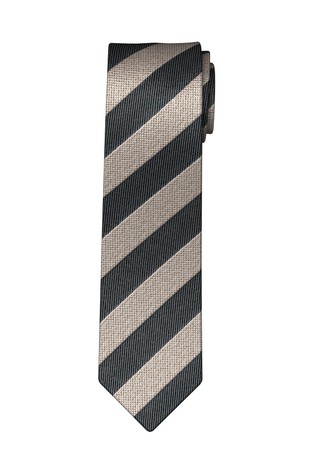 Striped silk tie