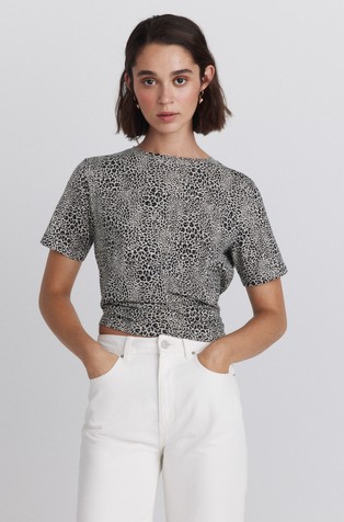 Animal print T-shirt