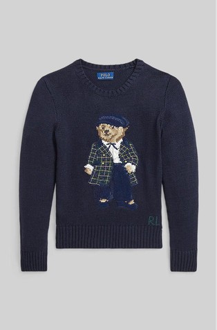 Polo Bear pleten bombažen pulover