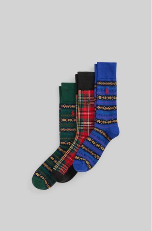 Cotton-Blend Trouser Sock 3-Pack